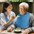 Adjustable Large Size Adult Elderly Silicone Bibs