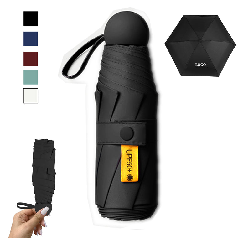 Six Panels Pocket Mini Umbrella Manual Open