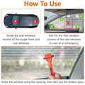 Emergency Seatbelt Cutter And Window Hammer Tool