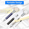6 in 1 Multi tool Screwdriver Pen with Key Chain