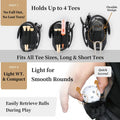 Personalized Leather Golf Ball Bag