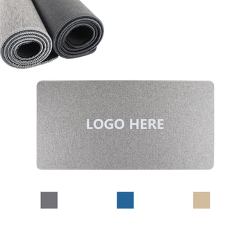 Extra Large Cotton and Linen Rubber Mouse Pad