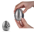 Stainless Steel Egg Mechanical Countdown Clock Timer Alarm