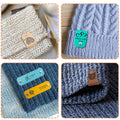 Personalized Detachable DIY Knit Cap Sweater Leather Label