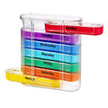 Portable Stackable Weekly Pill Organizer Clear Plastic Case