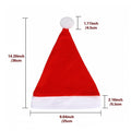 Christmas Cozy Plush Red And White Holiday Hat