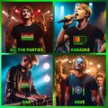 Custom Led Shirt Sound Activated Light Up Rave Shirts