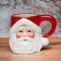 Christmas Ceramic Classic Santa Claus Head Drinking Mug