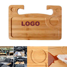Bamboo System Car Steering Wheel Plate Tray Shelf