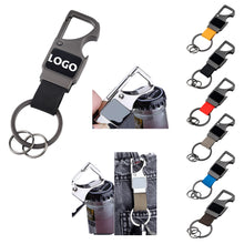 Genuine Leather Bottle Opener Keychain