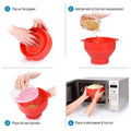 Microwaveable Silicone Popcorn Popper Bowl