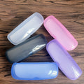 Plastic Eyeglass Case with Cleaning Cloth