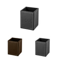 Faux Leather Square Storage Box（3.43"×3.43"×4.61"）