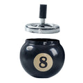 Billiards Shaped Ashtrays Windproof Metal Ashtray W/ Lids