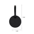 Round Shaped PU Leather Luggage Tags