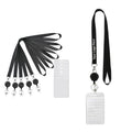 Clear Vertical Id Badge Holder With Lanyards
