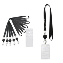 Clear Vertical Id Badge Holder With Lanyards