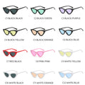 Plastic Narrow Cat Eye Sunglasses
