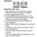 Cube Flip Timer Gravity Sensor For Kitchen