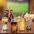 16 oz Borosilicate Glass Straw Cup
