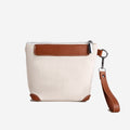 Custom Logo Mini Canvas Tote Bag With Pu Wrist Strap