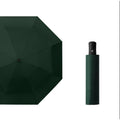 Triple Fold Black Rubber Sunshade Umbrella