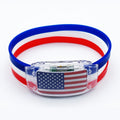Silicone LED Flag Bracelet