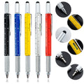 6 In 1 Multi Function Tool Ballpoint Pen