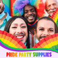 Full Color Custom 9" Rainbow Pride Folding Fan