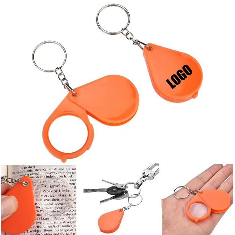Folding Magnifying Glass With Keychain 10X