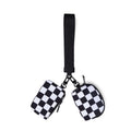 Women Mini Zip Around Wristlet Dual Pouch