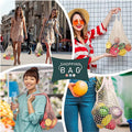 Reusable Cotton Mesh Shopping Bag