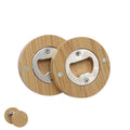 Round Bamboo Bottle Opener Corporate Gift
