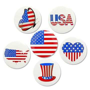 Iron Round Badge With Frosted Base