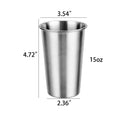 15Oz 304 Stainless Steel Single-Layer Wine Glass