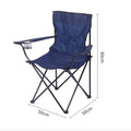 Cozy Folding Camp Chair With Armrest Cooler