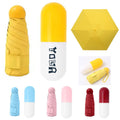 Mini 5 Foldable Rain Umbrella With Cute Capsule Case