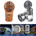 Multifunction Solar Camping Lamps W/ Electric Fan Tent Light
