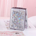 Folding Double-Sided Glitter Mirror