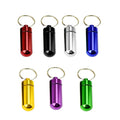 Mini Pill Box Keychain Waterproof Aluminum Pill Holder Case