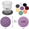 Cute Grooved Round Silicone Drink Coasters