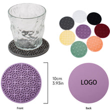 Cute Grooved Round Silicone Drink Coasters