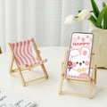 Custom Wooden Beach Chair Phone Holder