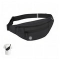 Large Crossbody Fanny Pack With 4 Zipper Pockets For Travel