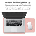 Leather Laptop Sleeve Case With Small Bag
