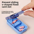2-in-1 Tablet Cutter Compact Pill Splitting Tool