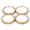 Small Wood Makeup Mirrors