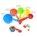 5-Piece PP Plastic Measuring Cups Set Random Colors