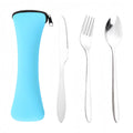 Stainless Steel Knife Fork And Spoon Portable 3-Piece Set