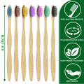 Eco-Friendly Bamboo Toothbrushes, 10-Pack, Soft Bristles